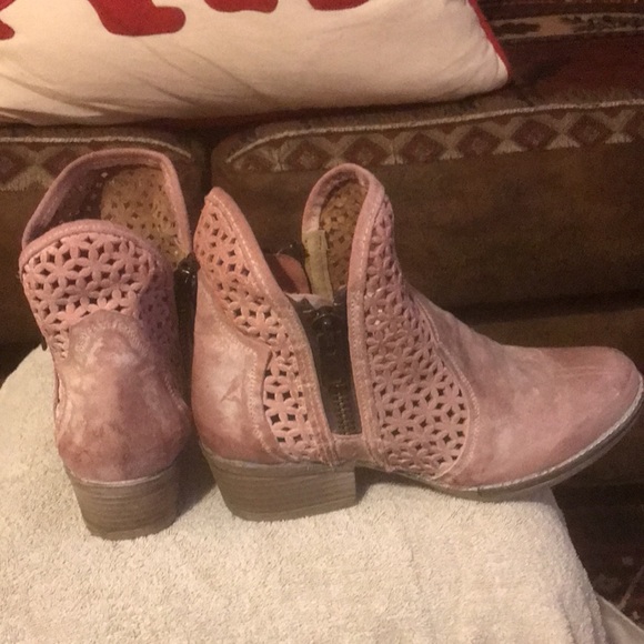 Circle G Pink Leather Boots size 10 - Picture 5 of 9